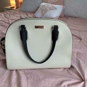 Tan and black Kate Spade bag